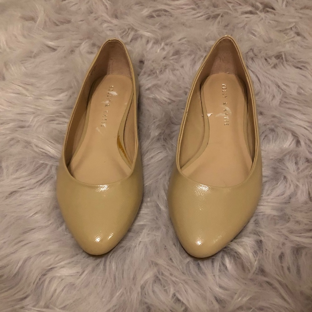 Kelly and Katie Nude Pointed Flats